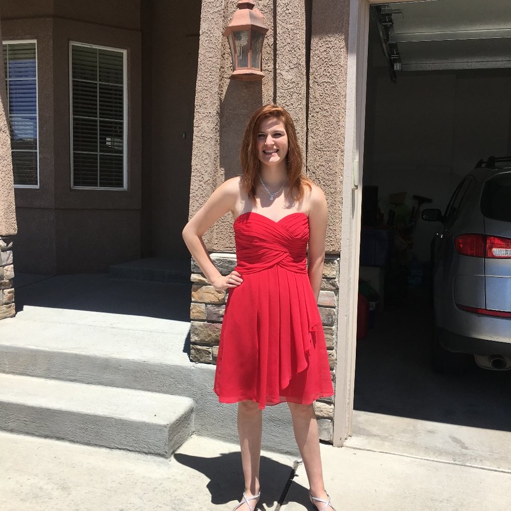 Red formal dress size 4